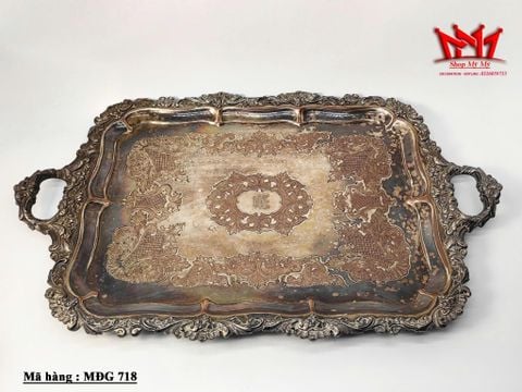  Chiếc khay mạ bạc phong cách Châu Âu cổ điển 