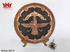 Tranh trang trí treo tường được làm bằng đồng đỏ biểu tượng Faravar Zoroastrian của Ba Tư xưa.