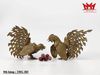 Cặp tượng gà chọi bằng đồng xưa , hàng trang trí sưu tầm