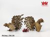 Cặp tượng gà chọi bằng đồng xưa , hàng trang trí sưu tầm