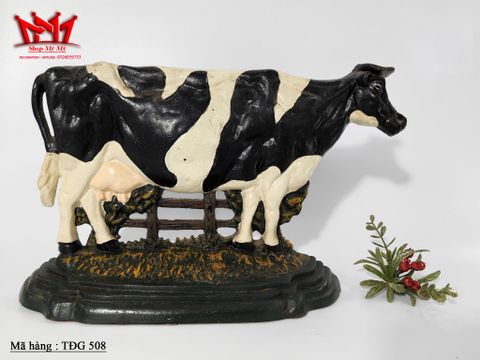  CHẶN CỬA GANG HÌNH BÒ SỮA VINTAGE – CỔ ĐIỂN 