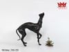 Tượng điêu khắc chó Greyhound Whippet bằng đồng cổ điển của Pháp.