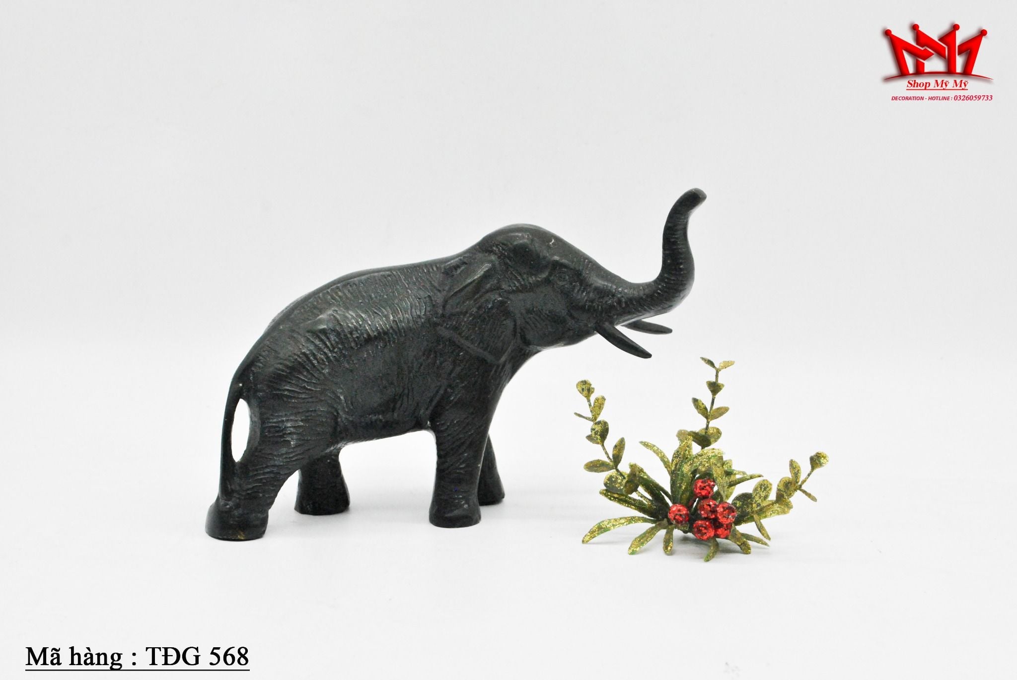 Tượng voi trang trí để bàn bằng đồng,hàng sưu tầm