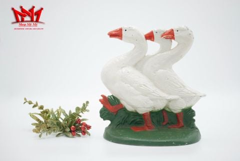  CHẶN CỬA GANG ĐÚC HÌNH 3 CON NGỖNG – TĐG 574 