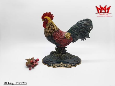  Chặn cửa hình tượng Gà Trống Trang Trí Phong Thủy Bằng Gang Đúc 