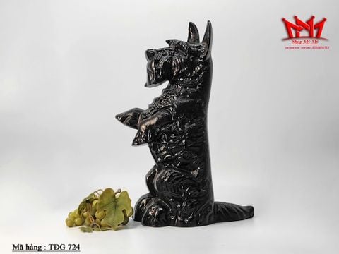  CẶP CHẶN CỬA HÌNH CHÓ TERRIER BẰNG GANG ĐÚC CỔ ĐIỂN – TĐG 376 