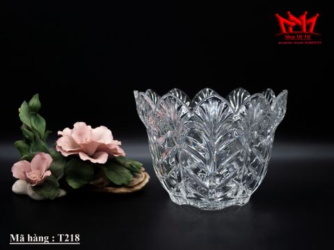  Tô pha lê cổ điển miệng hình chiếc lá ( TPL 218 ) 