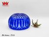 Thố thủy tinh Bohemian Czech xanh coban thập niên 70