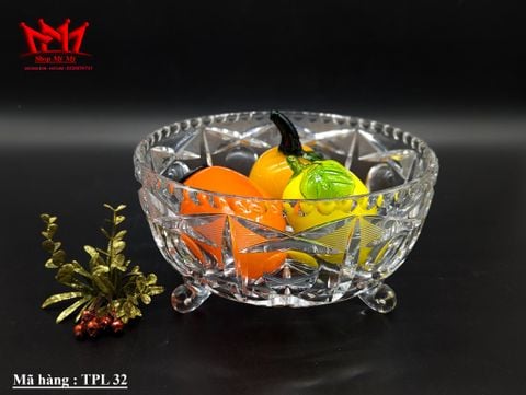  Tô thố pha lê có 3 chân  ( T32 ) 