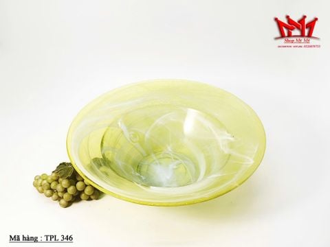  Bát Thủy Tinh Nghệ Thuật Cao Cấp TPL 346 – Sắc Xanh Cốm Tinh Tế 
