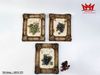 Bộ tranh trang trí tường hình nho rượu vang cổ điển Chardonnay, Merlot, Cabernet Sauvignon 3D nghệ thuật treo tường hình nho.