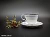 Bộ 4 Tách Đĩa Trà Noritake Hampshire Platinum Sang Trọng