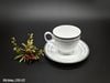 Bộ 4 Tách Đĩa Trà Noritake Hampshire Platinum Sang Trọng