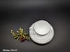 Bộ 4 Tách Đĩa Trà Noritake Hampshire Platinum Sang Trọng