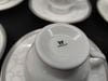 Bộ 6 set tách trà Wedgwood CELESTIAL Platinum England 1759 . Bone China.