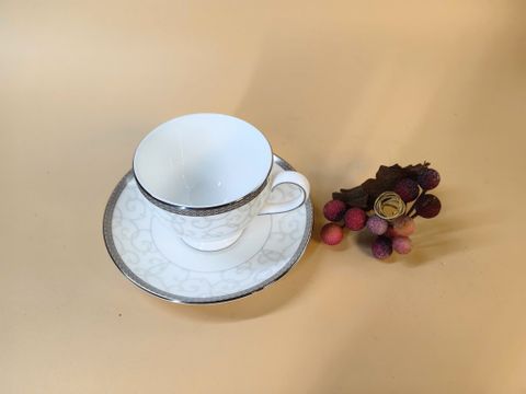  Bộ 6 set tách trà Wedgwood CELESTIAL Platinum England 1759 . Bone China. 