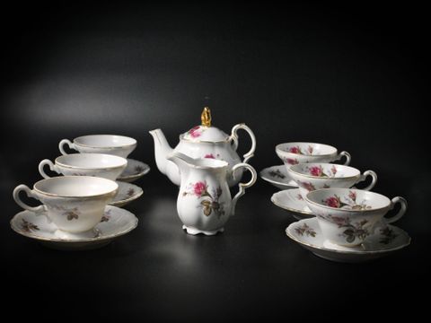  Bộ ấm chén sứ hoa hồng – sang trọng và tinh tế 