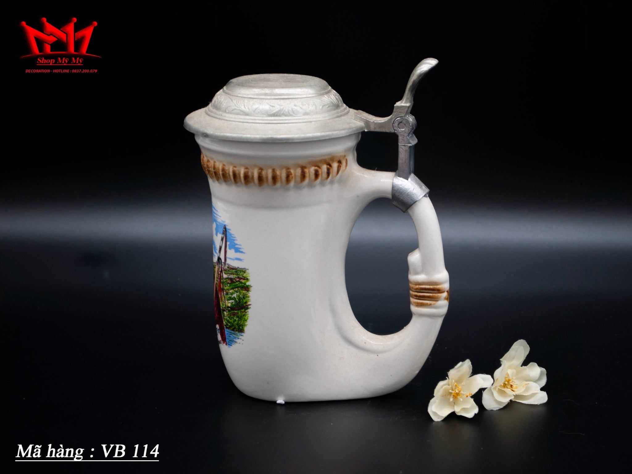 Bình bia sành sứ VB 114