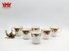 Bộ 7 cốc sứ xương Anh Quốc hình hoa hồng cổ thương hiệu Royal Albert.
