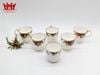 Bộ 7 cốc sứ xương Anh Quốc hình hoa hồng cổ thương hiệu Royal Albert.