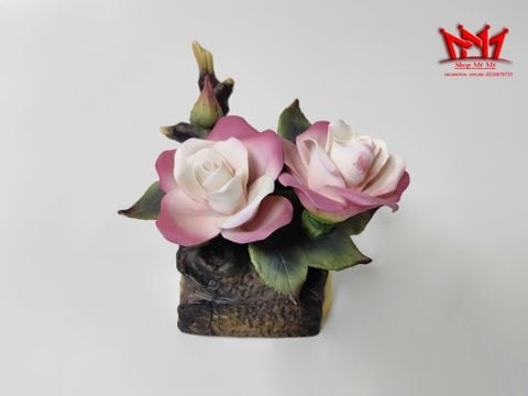  Hoa hồng bằng sứ cổ điển - tác phẩm nghệ thuật hoa sưu tầm của Ý. 