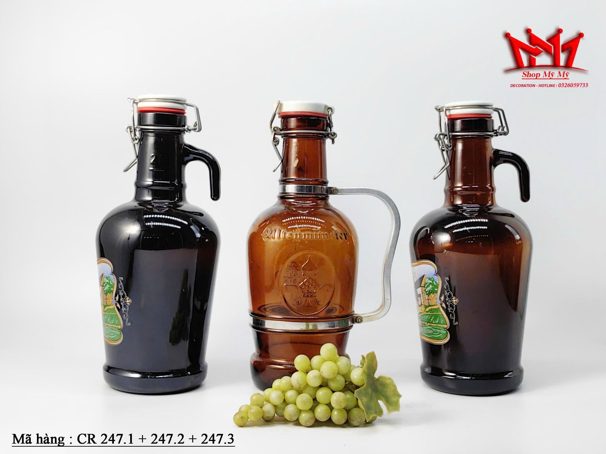 3 CHAI BIA RỖNG HIỆU KLOSTER KREUZBERG CỦA ĐỨC