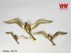 Đồ trang trí tường hình chim mòng biển bay bằng đồng thau nguyên khối