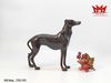 tượng chó săn Greyhound bằng đồng.