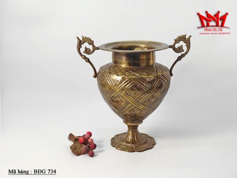  Bình hoa cổ bằng đồng cổ điển 