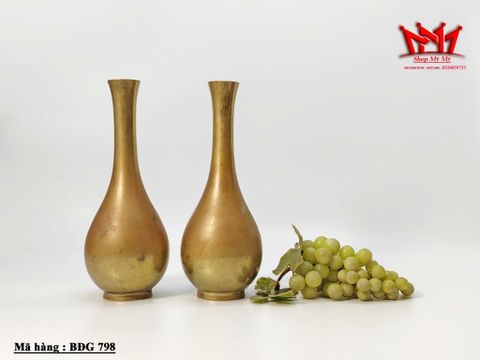  cặp bình hoa bằng đồng thau kiểu Murashido Nhật Bản. 