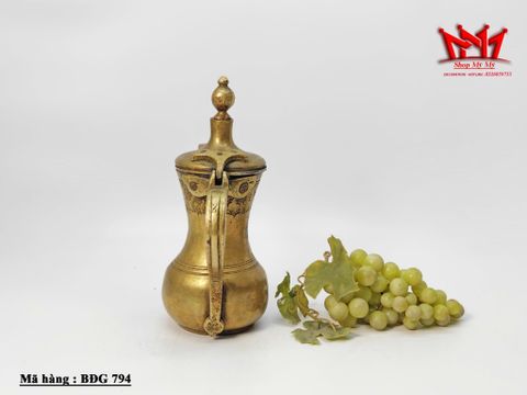  Ấm pha cà phê Dallah cổ điển thủ công kiểu Ả Rập 