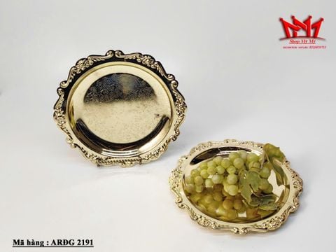  Bộ dĩa nến thiết kế cổ điển màu vàng bạc 