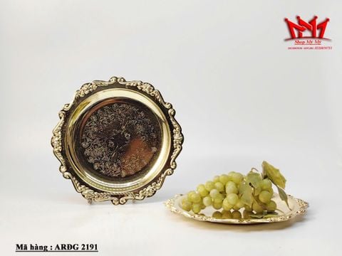  Bộ dĩa nến thiết kế cổ điển màu vàng bạc 