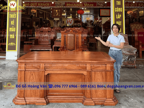 Nơi bán bàn làm việc gỗ hương BGĐ96
