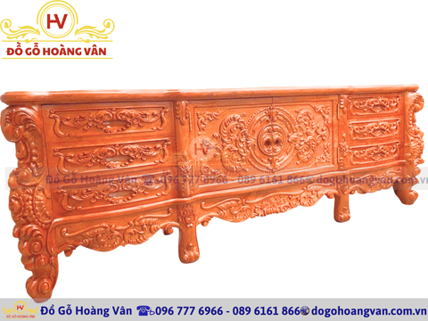 Kệ Tivi Gỗ Hương Cao Cấp – Nội Thất Phòng Khách - K122
