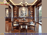 Phòng Ăn Gỗ Tự Nhiên Phong Cách Á Đông Sang Trọng Đẹp Xu Hướng 2026   BA104