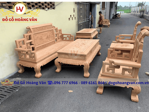 Bộ ghế sơn thuỷ gỗ hương  BG234