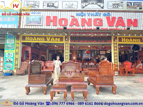 Bộ Ghế Quốc Sắc thiên hương gỗ hương màu óc chó   BG222