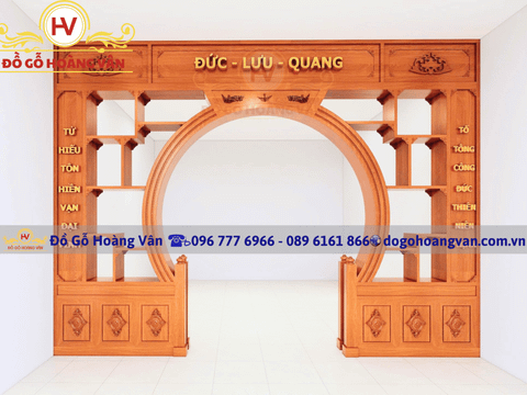 tủ rượu bày đồ ngăn phòng gỗ tự nhiên TR138