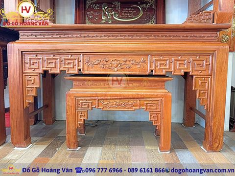 Ban thờ triện sen sản xuất tại xưởng  BT220