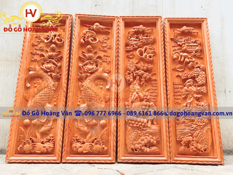 Tranh Gỗ Chạm Khắc Treo Tường – Tinh Hoa Nghệ Thuật  T78