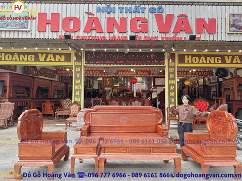 Bộ ghế quốc sắc trơn màu óc chó siêu vip  BG223