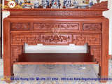 Ban thờ đục sen gỗ hương đá BT226