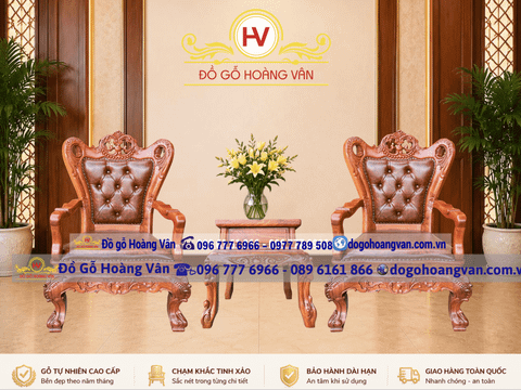 Bộ Bàn Ghế Phòng Khánh Tiết Gỗ Tự Nhiên Đẹp Cao Cấp GGĐ175
