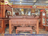 BAN THỜ GỖ HƯƠNG ĐÁ ĐỒNG KỴ ĐẸP  BT223