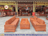 bộ ghế sofa gỗ hương sản xuất theo yêu cầu  BG229