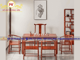 Bộ bàn trà gỗ tự nhiên phong cách cổ điển BGT45