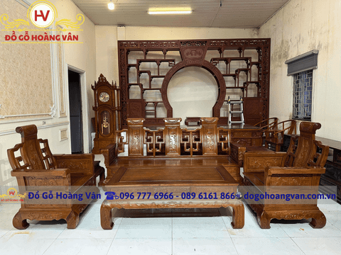 Bộ bàn ghế sơn thuỷ mẫu mới BG214