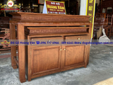 bàn thờ gỗ hương đơn giản  BT210