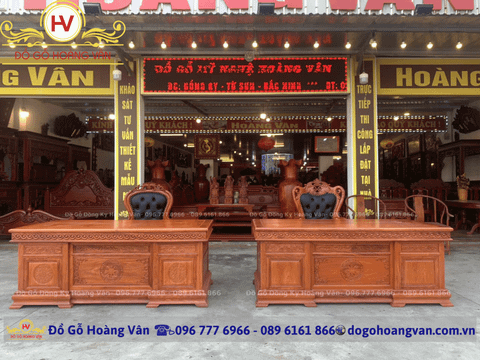 Bàn Làm Việc - Bàn Giám Đốc Gỗ Tự Nhiên Cao  Cấp   BGĐ106